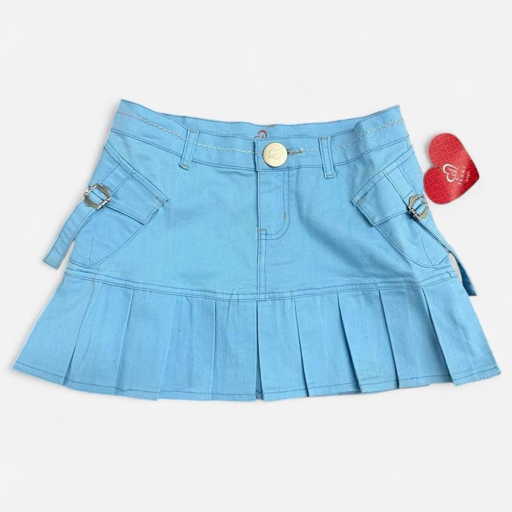 NWT angel jeans pleated blue skirt